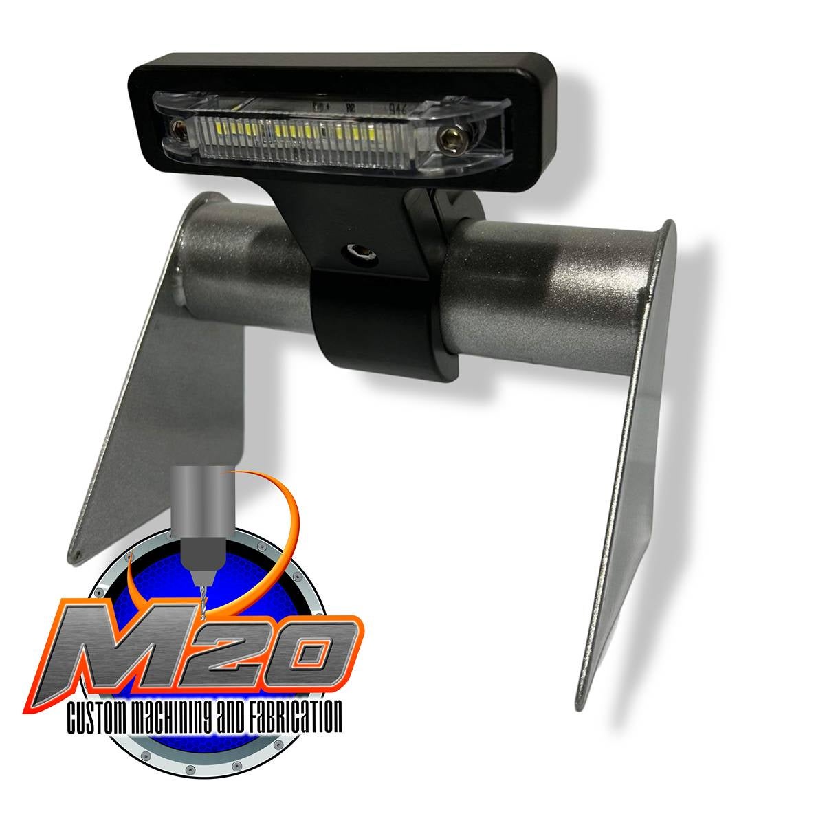 Billet aluminum LED interior light and roll-bar mount